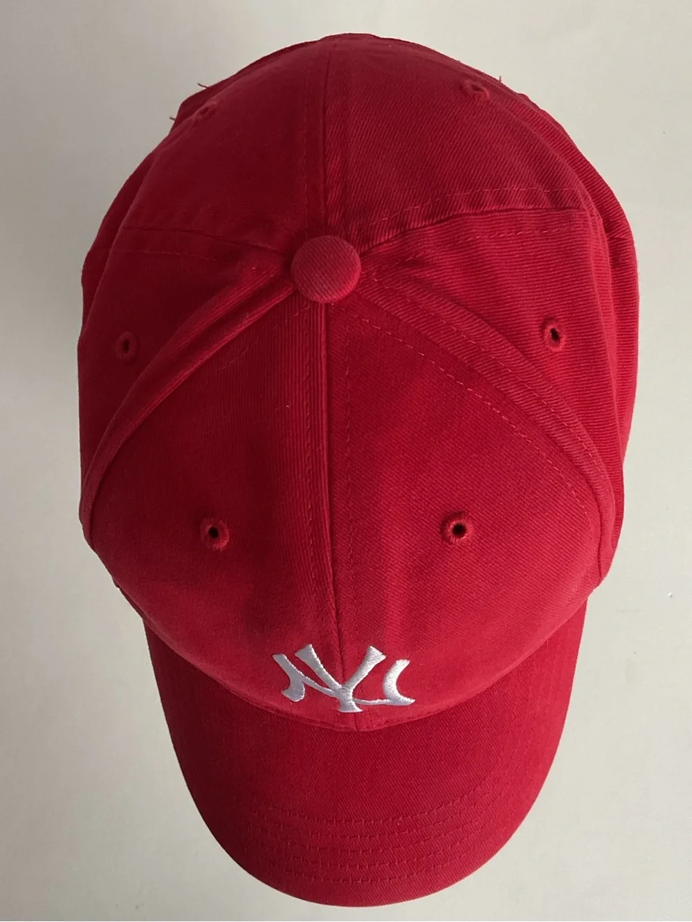 '47 New York Yankees Red Hat Cap Adjustable Hoop And Loop Strap Size Toddler